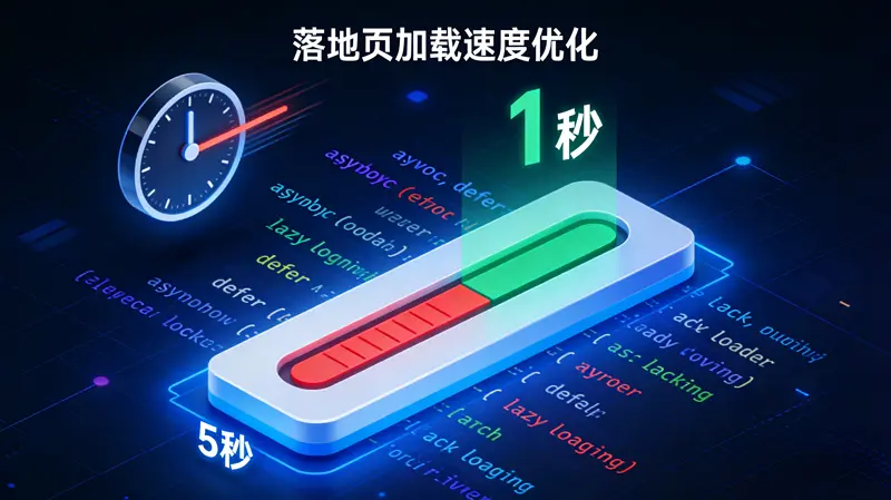 落地页加载速度优化对比图