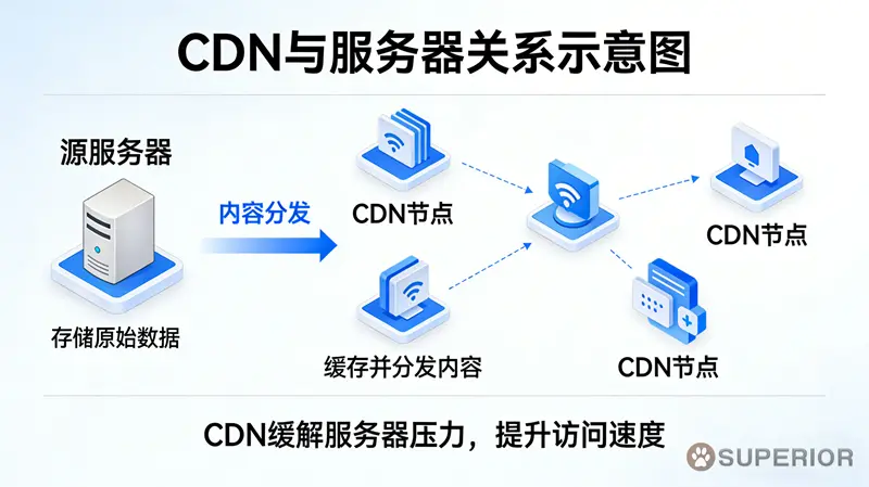 服务器位置选择对广告转化率影响示意图